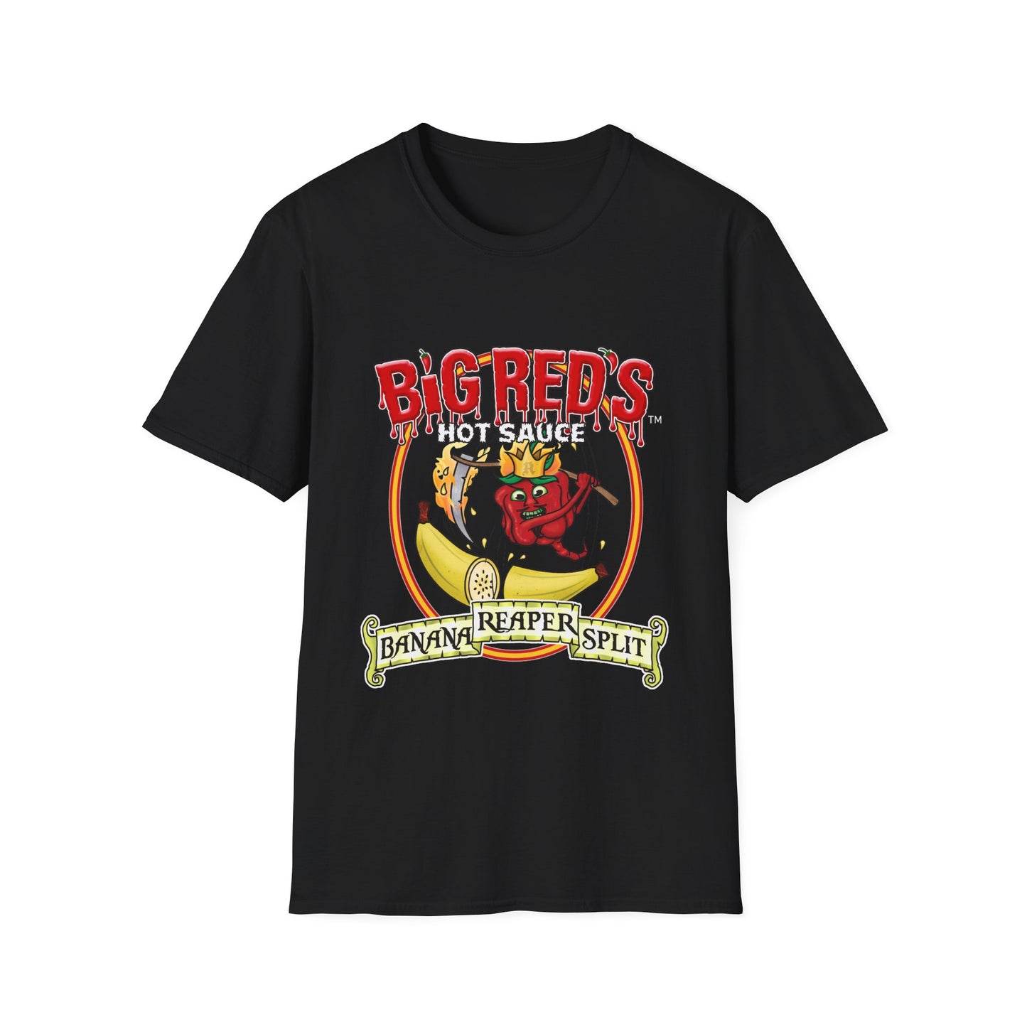 Banana Reaper Split T-shirt - Big Reds Hot Sauce