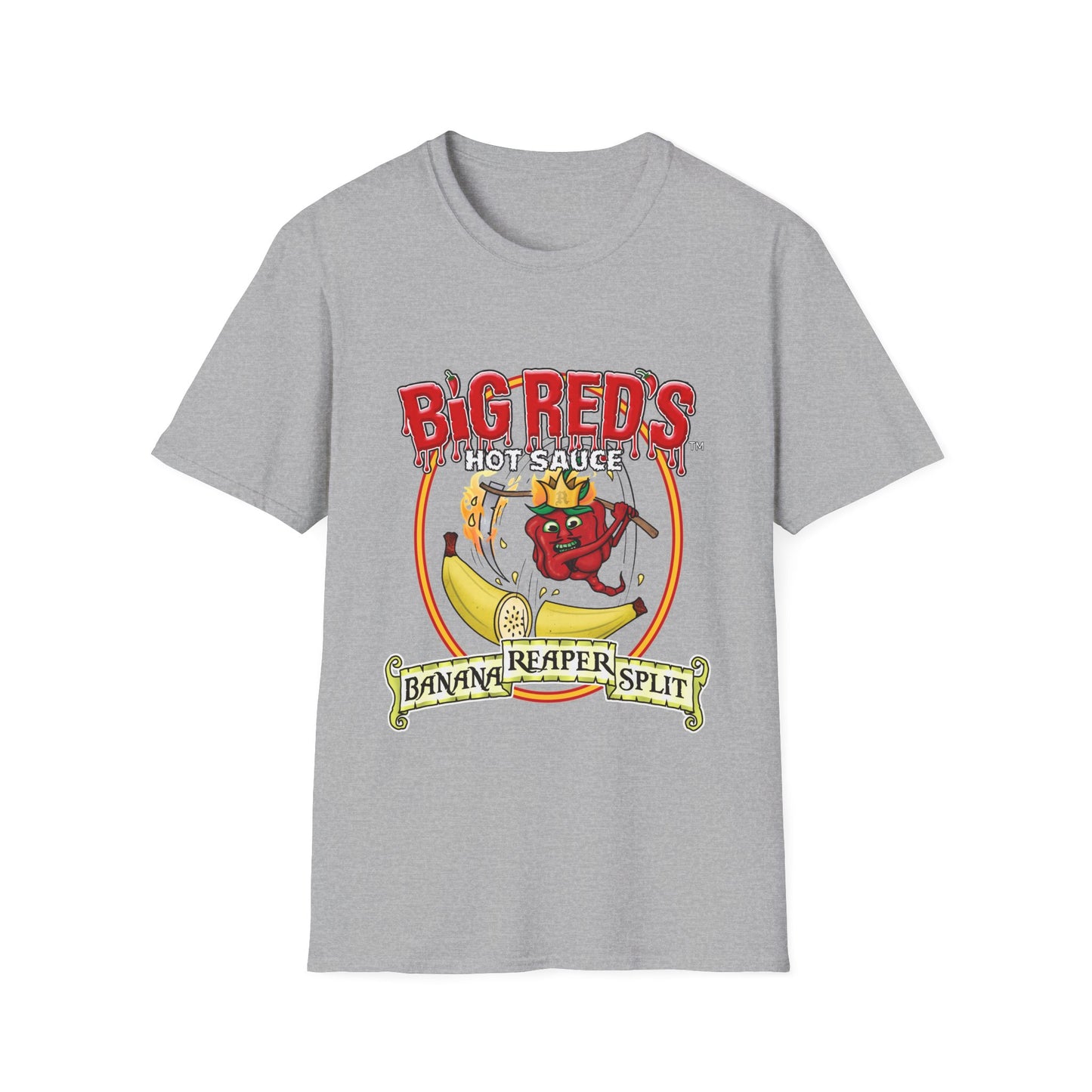 Banana Reaper Split T-shirt - Big Reds Hot Sauce