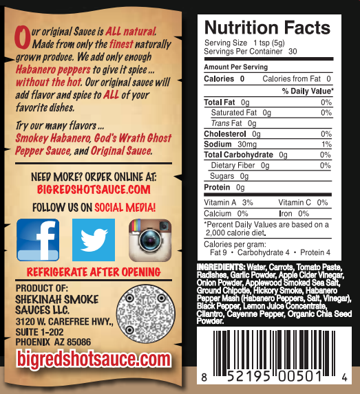 Big Reds Original Sauce