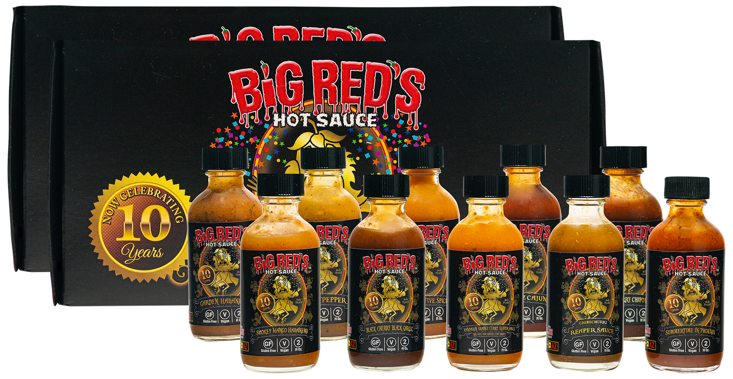 10 Year Anniversary Gift Boxes - Big Reds Hot Sauce