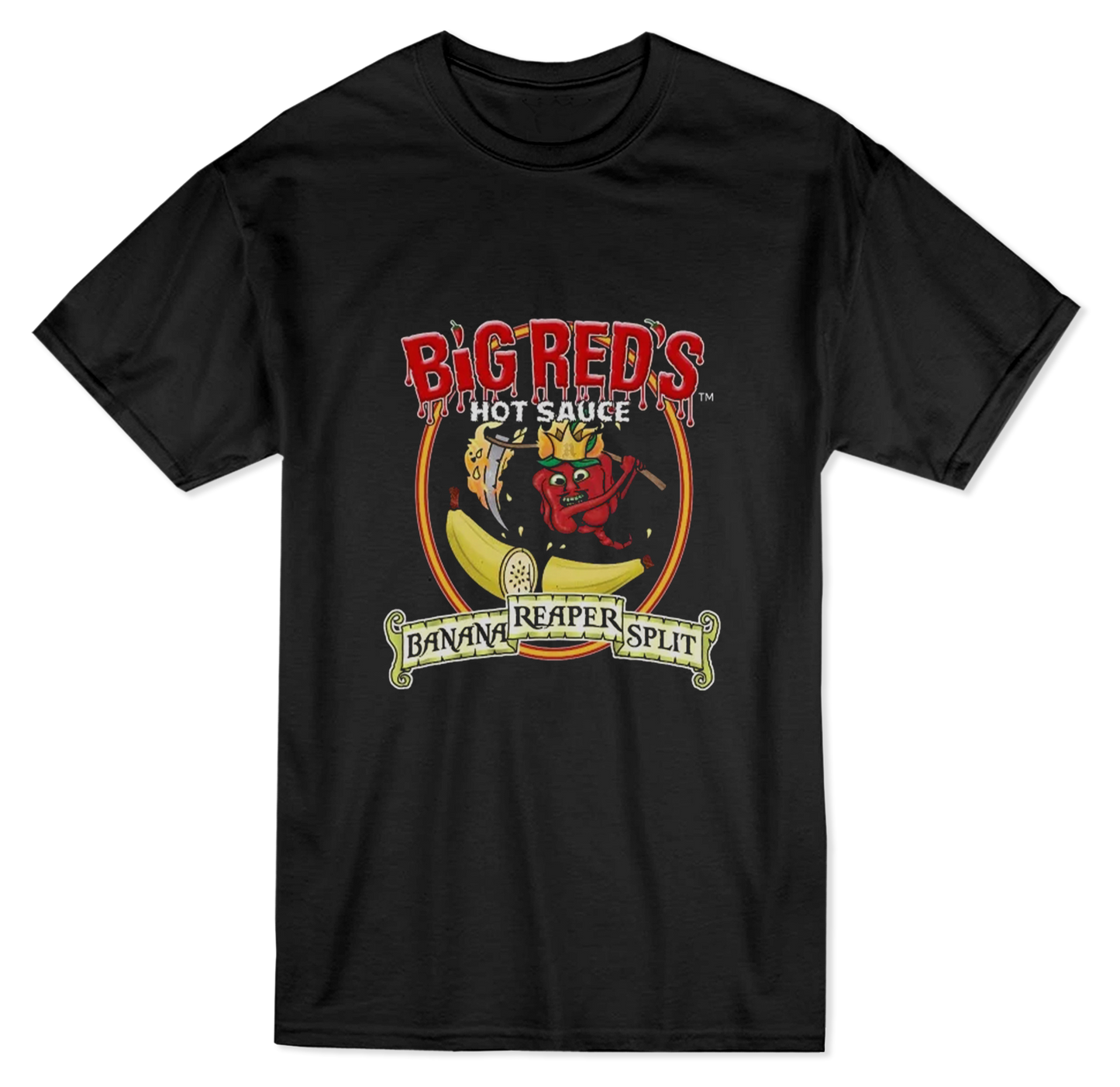 Banana Reaper Split T-Shirt - Big Reds Hot Sauce