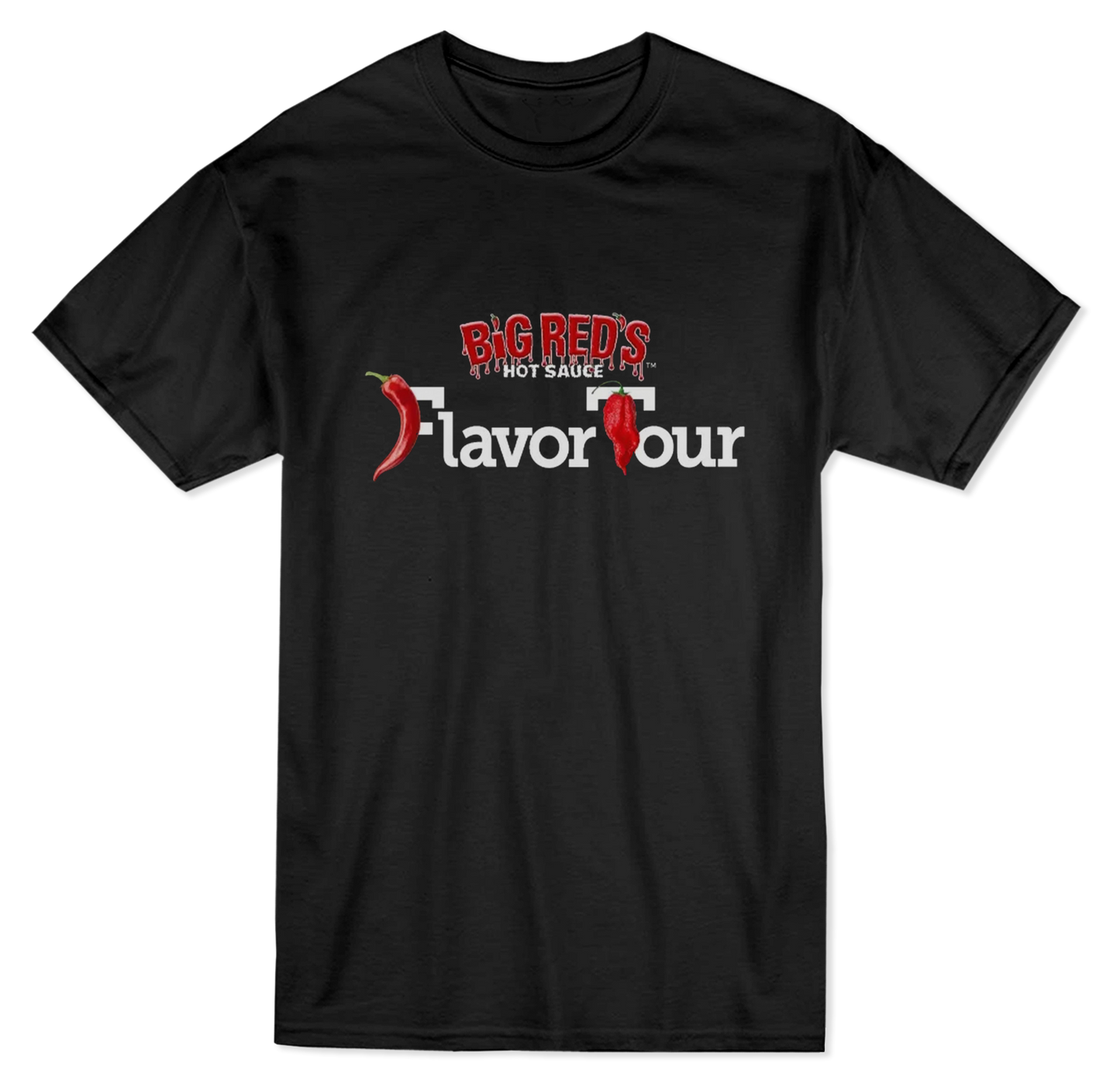 Flavor Tour T-shirt - Big Reds Hot Sauce