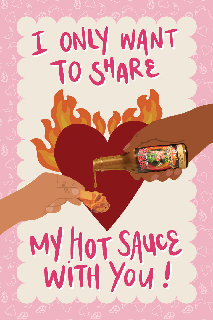 Share My Hot Sauce With You! - Valentines - Big Reds Hot Sauce