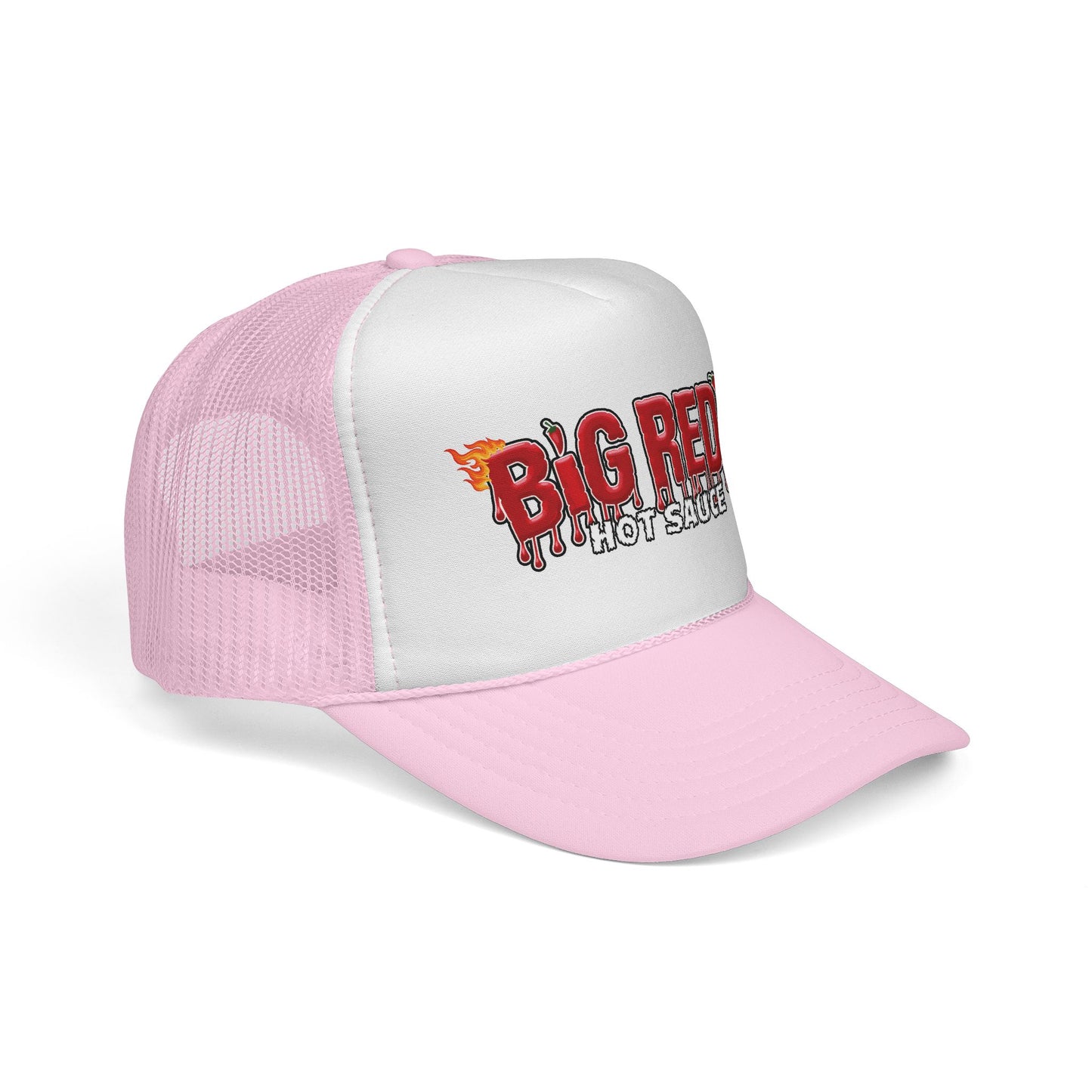 Big Red's Hot Sauce Trucker Cap — Spicy Flame Mesh Hat