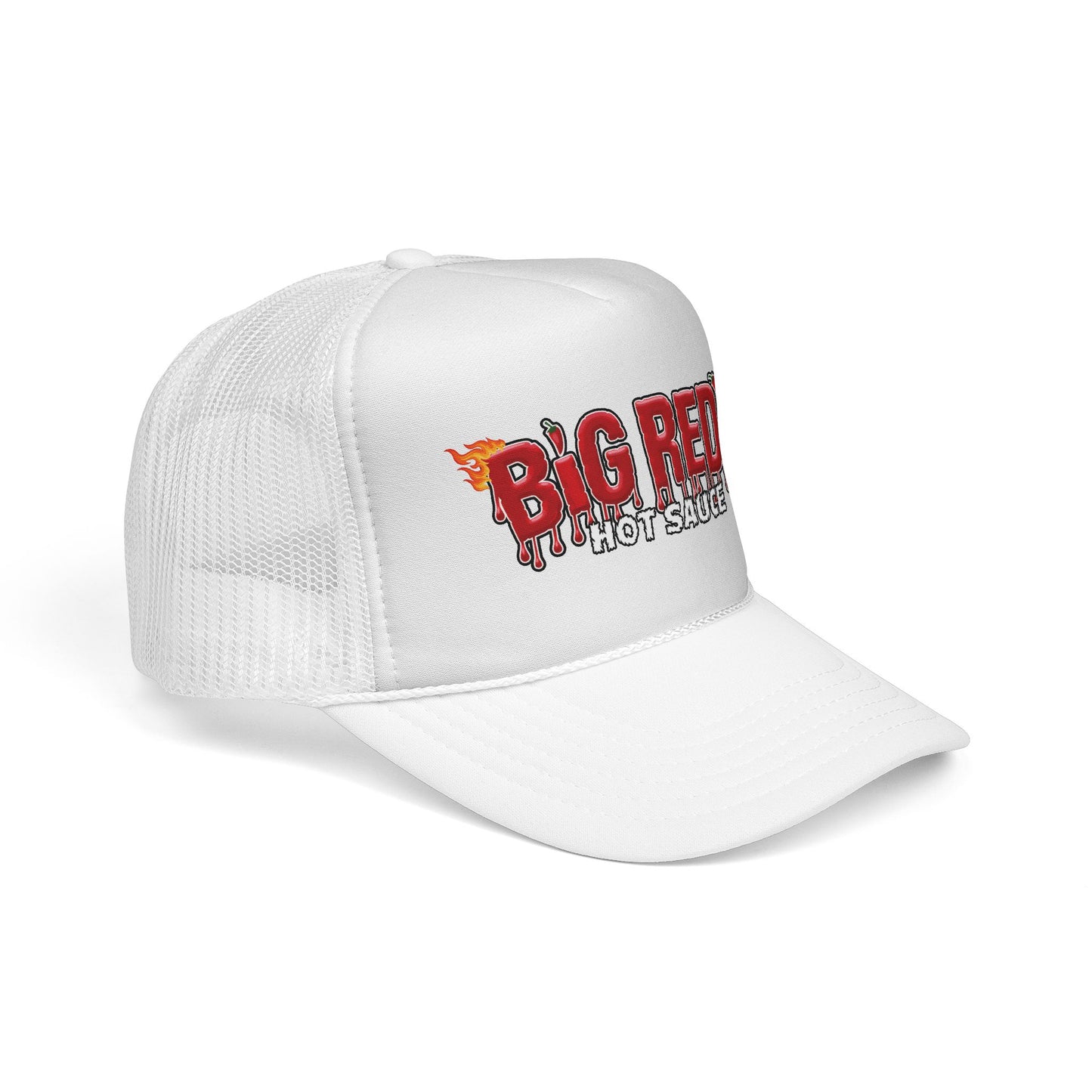 Big Red's Hot Sauce Trucker Cap — Spicy Flame Mesh Hat