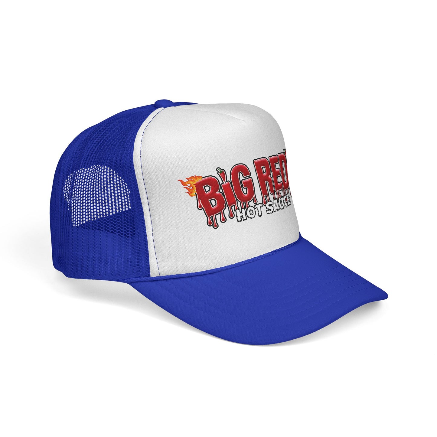Big Red's Hot Sauce Trucker Cap — Spicy Flame Mesh Hat