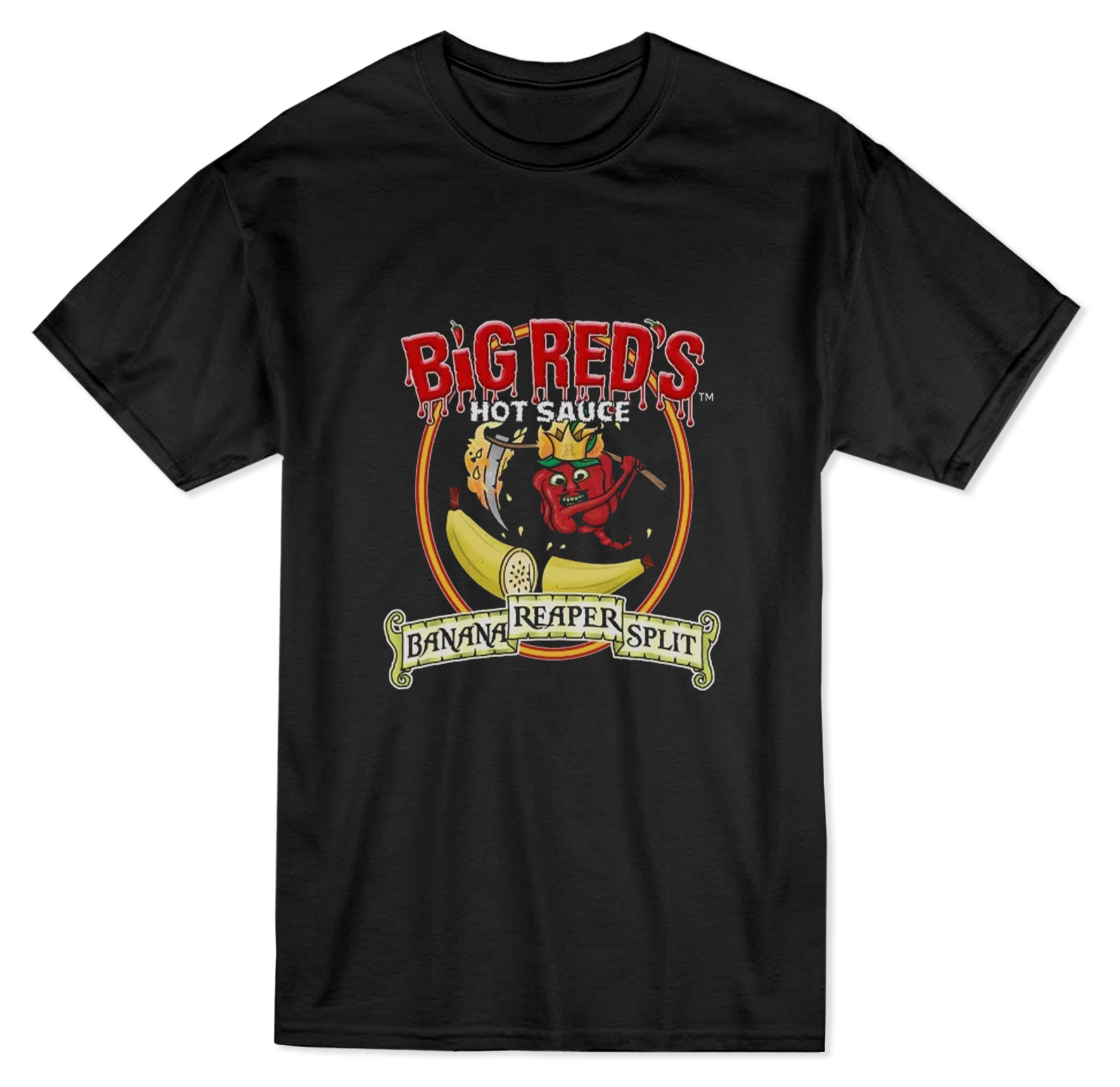 Banana Reaper Split T-Shirt - Big Reds Hot Sauce