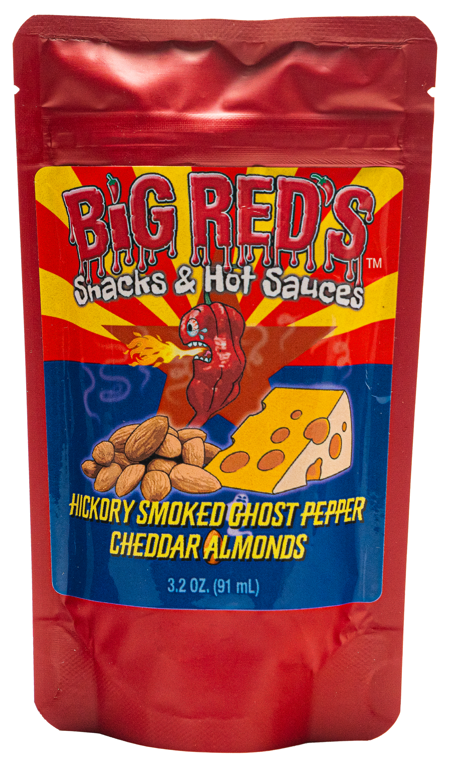 Hickory Smoked Ghost Pepper Cheddar Almonds